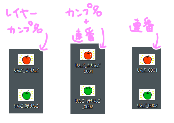 ファイル名の形式