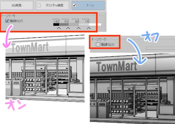 トーンの階調化