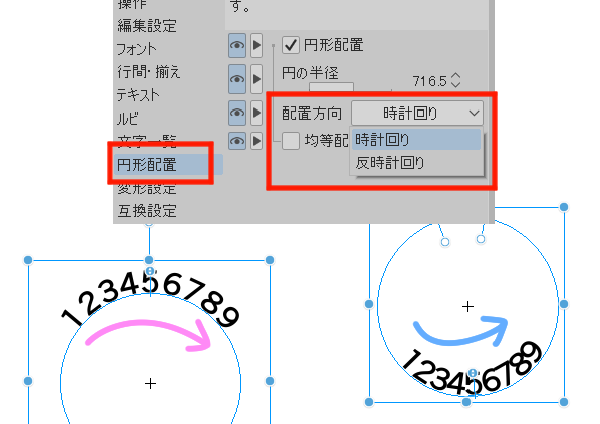 配置方向